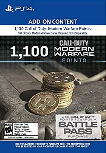 1100 Call of Duty: Modern Warfare Points (PS4/PS5) PSN Key UNITED STATES
