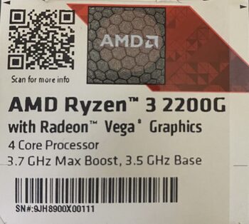 Buy AMD Ryzen 3 2200G 3.5-3.7 GHz AM4 Quad-Core CPU