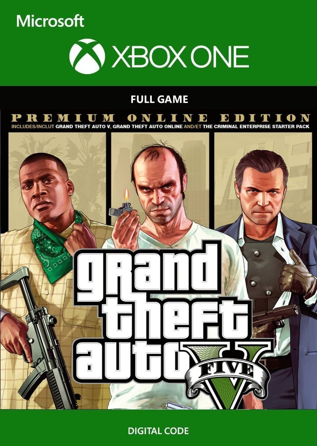 Grand Theft Auto V: Premium Online (Xbox One) CD key! | ENEBA