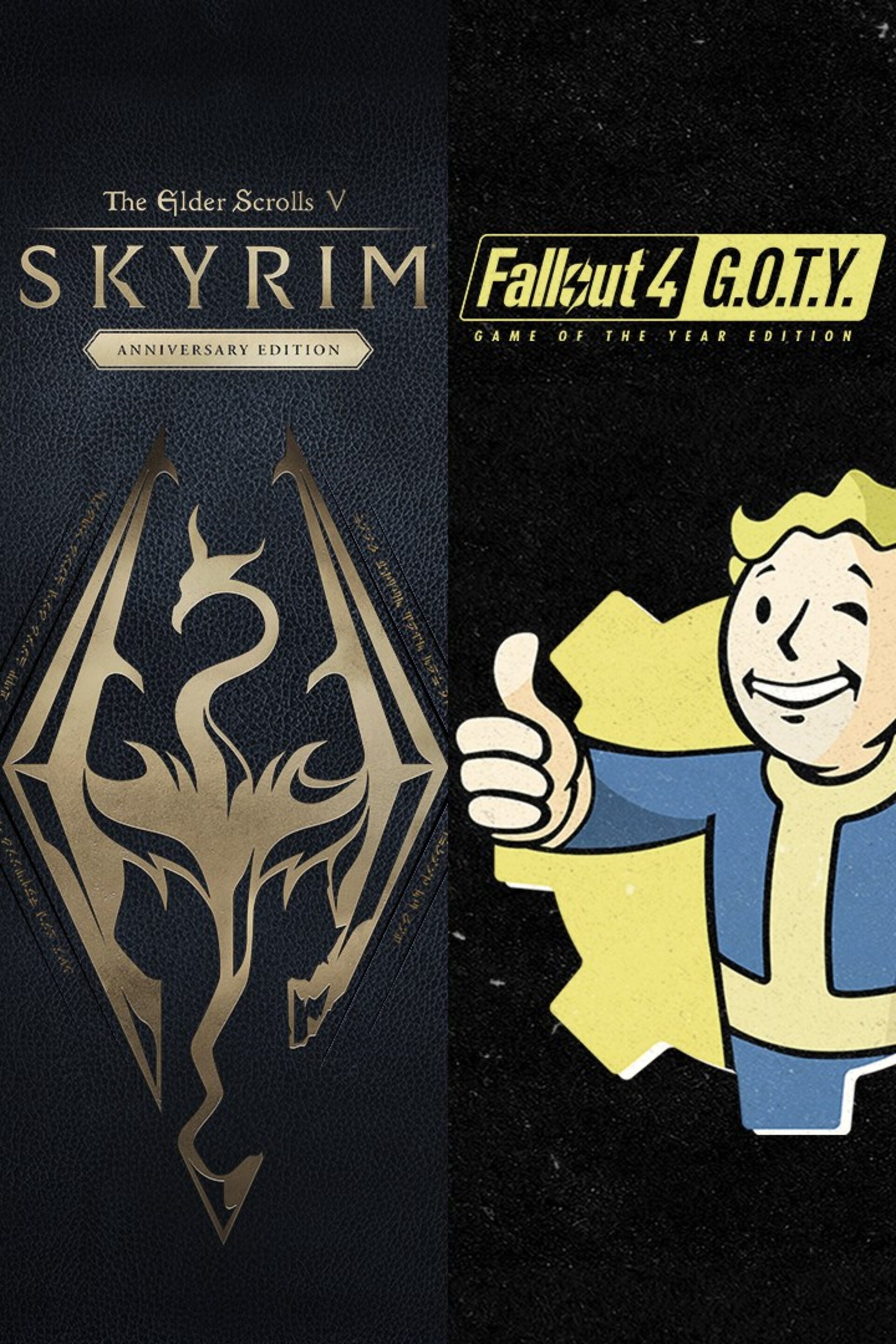 Buy The Elder Scrolls V: Skyrim Anniversary Edition and Fallout 4 G.O.T.Y  Bundle PC Steam key! Cheap price | ENEBA