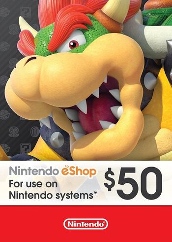 Carte Nintendo eShop Clé 50 USD ÉTATS-UNIS