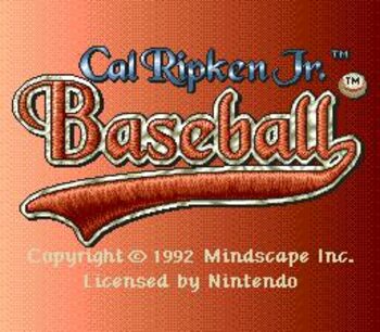 Get Cal Ripken Jr. Baseball SNES