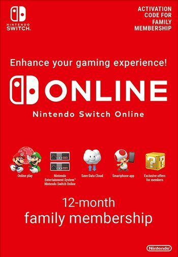 Nintendo Switch Online Suscripción Familiar - 12 meses eShop Código EUROPE