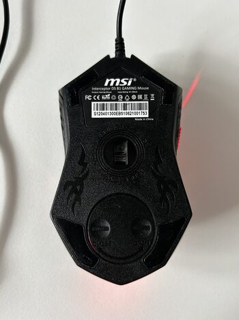 Šviečianti ,,MSI Interceptor DS B1'' USB Laidinė Juoda Pelė for sale