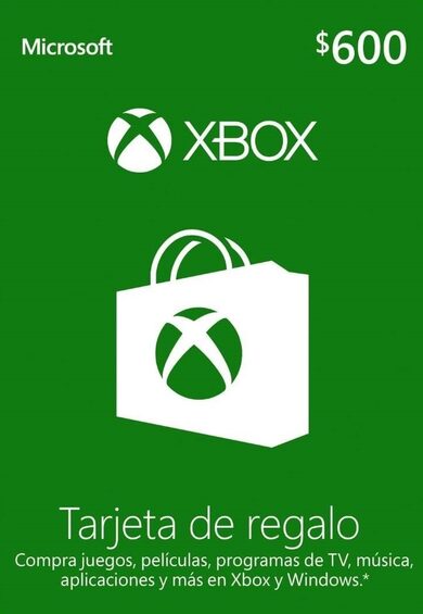 E-shop Xbox Live Gift Card 600 MXN Xbox Live Key MEXICO