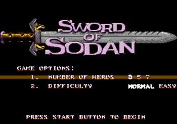 Redeem Sword of Sodan SEGA Mega Drive