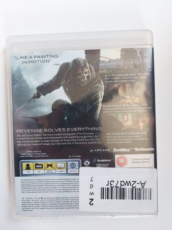 Dishonored PlayStation 3