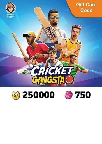Cricket Gangsta - Coin Pack 250,000 + Gem Pack 750 (iOS/Android) meplay Key INDIA