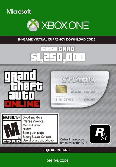 E-shop Grand Theft Auto Online: Great White Shark Cash Card (Xbox One) Key GLOBAL