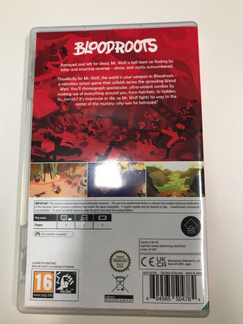 Bloodroots Nintendo Switch