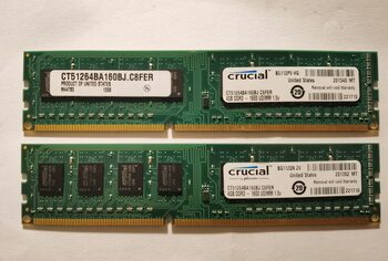 Crucial 8 GB (2 x 4 GB) DDR3-1600 Black / Green PC RAM