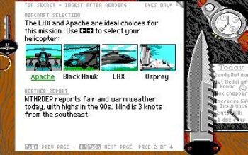 LHX Attack Chopper SEGA Mega Drive for sale