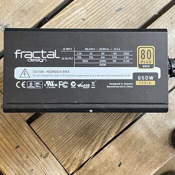 FRACTAL DESIGN GOLD 650W TEXA 650W 80 PLUS GOLD PSU Maitinimo blokas