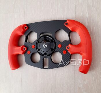 MOD F1 Formula 1 para Volante Logitech G29 y G923 de Ps PlayStation y PC Rojo