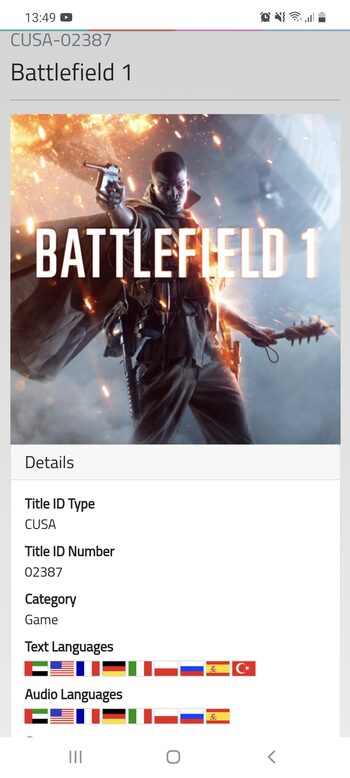 Redeem Battlefield 1 PlayStation 4