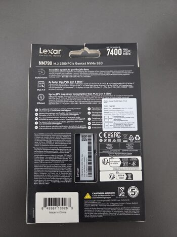 Naujas Lexar NM790 1tb