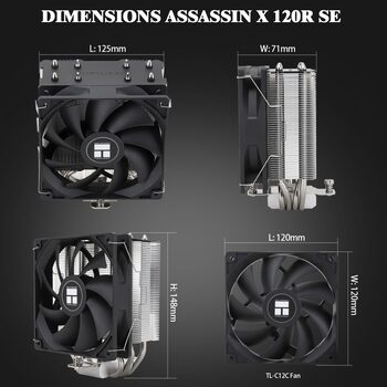 Get NAUJAS! CPU aušintuvas: Thermalright Assassin X 120 SE CPU Air Cooler