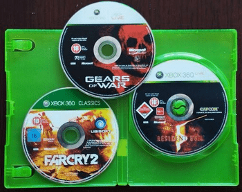 Gears of War, Far Cry 2, Resident Evil 5 Xbox 360