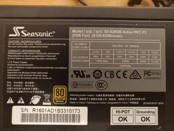 SeaSonic M12II ATX 620 W 80+ Bronze PSU for sale