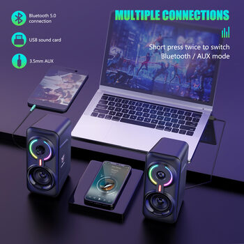 Buy  Onikuma L6 Black gaming speakers (žaidimų garso kolonėlės)