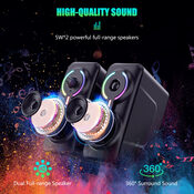  Onikuma L6 Black gaming speakers (žaidimų garso kolonėlės)