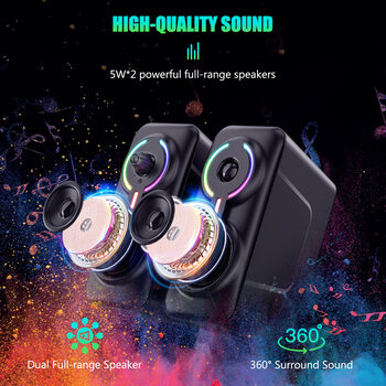  Onikuma L6 Black gaming speakers (žaidimų garso kolonėlės)