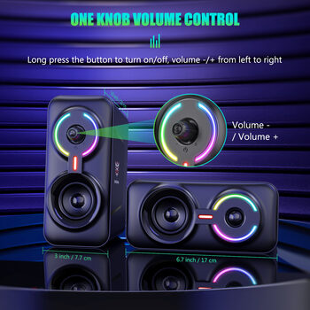  Onikuma L6 Black gaming speakers (žaidimų garso kolonėlės)
