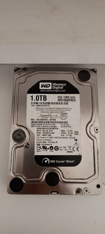 Western Digital Black 1 TB HDD Storage