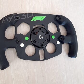 MOD Fórmula 1 con Logo F1 color verde lima para Volante Logitech G29 y G923 Ps