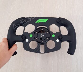 MOD Fórmula 1 con Logo F1 color verde lima para Volante Logitech G29 y G923 Ps for sale