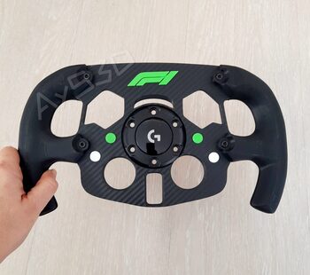 MOD Fórmula 1 con Logo F1 color verde lima para Volante Logitech G29 y G923 Ps