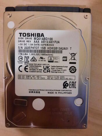 Toshiba 1 TB HDD Storage