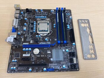 MSI B75MA-P45 Intel B75 Motherboard LGA 1155 Socket 8GB DDR3 USB 3.0 i5-3470 CPU