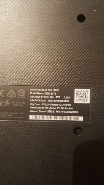 Lenovo ideapad 110-14 su ikroveju