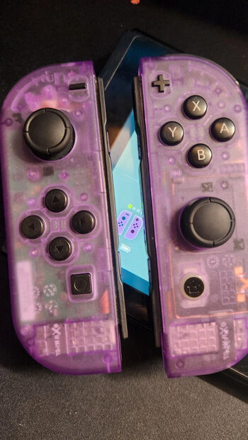 Nintendo switch joycon reshell Atomic Purple