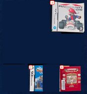 Surtido de portadas, manuales y folletos de juegos de DS Nintendo