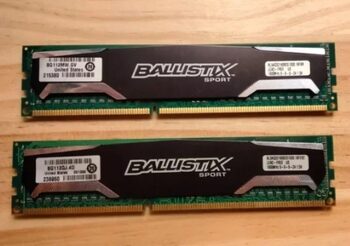 Crucial Ballistix 8 GB (2 x 4 GB) DDR3-1600 Black / Red PC RAM