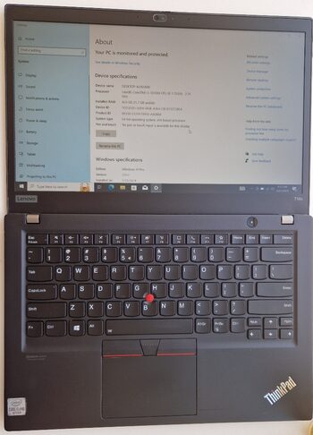 Lenovo Thinkpad T14s Intel i5-10310U Intel HD Graphics 620 / 16GB DDR4 / 256GB NVME / 57 Wh / Wi-Fi 6 AX201 / Black