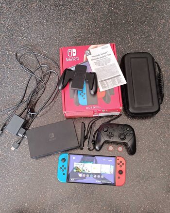 Nintendo Switch OLED, Blue & Red, 64GB