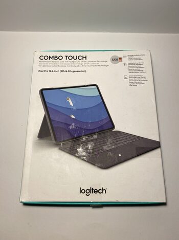 Logitech Combo Touch iPad Pro 12.9” 4th ir 5th gen klaviatūra tablet keybord