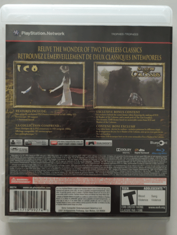 The ICO & Shadow of the Colossus Collection PlayStation 3