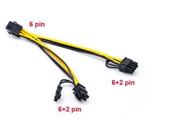 VENEKA 6 Pezzi PCI-E A 6 Poli Fino A 8 Poli (6 + 2) PCI-E - Foto 1