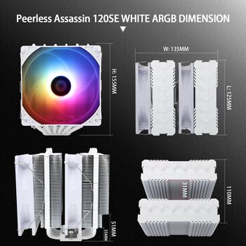 Buy Thermalright Peerless Assassin 120 SE WHITE ARGB AM4 AM5 LGA1700 LGA1200