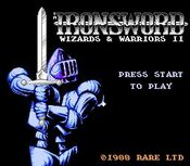 Ironsword: Wizards & Warriors II NES