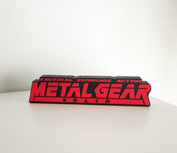 Logo 3D juego Metal Gear Solid