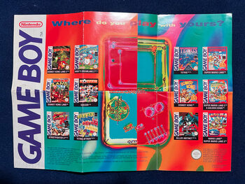 Póster catálogo de juegos SNES Game Boy Super Nintendo