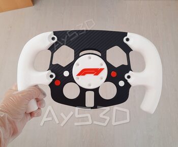 MOD F1 Formula 1 para Volante Logitech G29 y G923 de PS PlayStation y PC Blanco