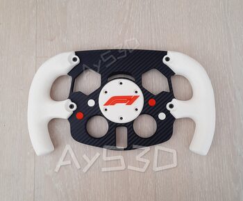 Get MOD F1 Formula 1 para Volante Logitech G29 y G923 de PS PlayStation y PC Blanco