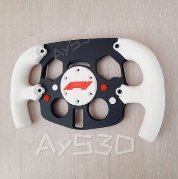 MOD F1 Formula 1 para Volante Logitech G29 y G923 de PS PlayStation y PC Blanco