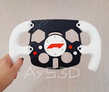 MOD F1 Formula 1 para Volante Logitech G29 y G923 de PS PlayStation y PC Blanco